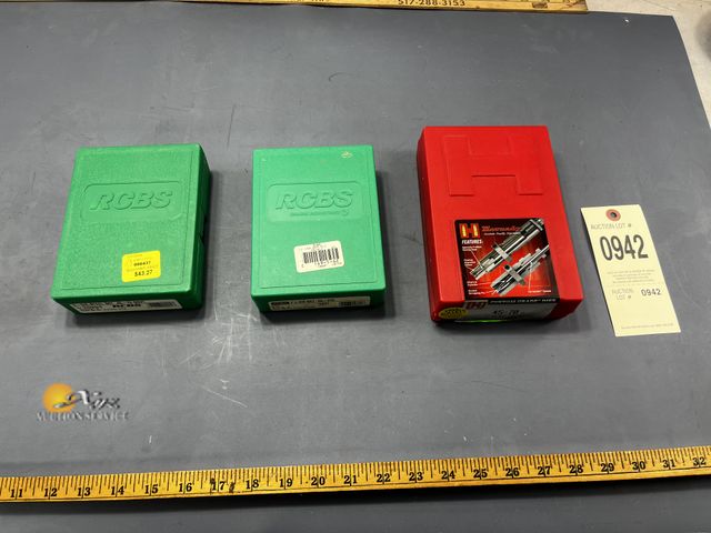 Lot 83-942 - Three Rifle RCBS Reloading Dyes