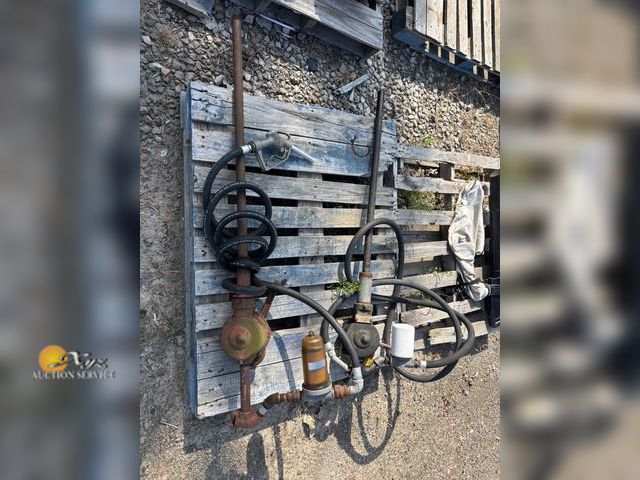 Lot 83-1012 - Two Hand Crank Fuel Pumps