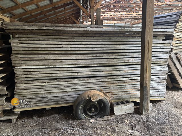 Lot 83-1044 - Two Trailers with Wood-Framed Wire Panels