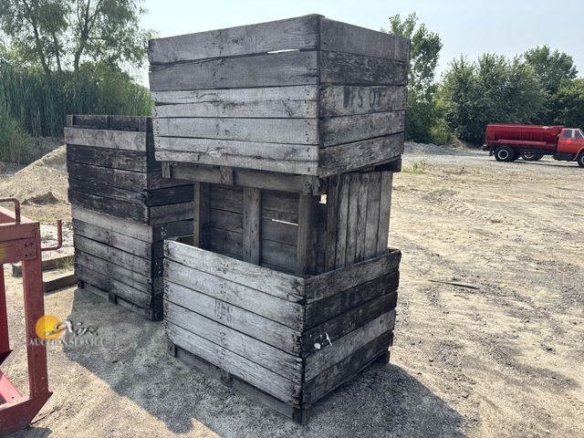 Lot 83-1015 - Six Wood Storage Boxes