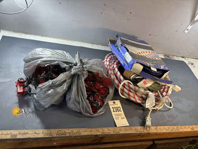 Lot 83-2382 - Farmall String Christmas Lights and Other Christmas Lights