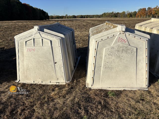 Lot 83-1004 - Two Calf Hutches