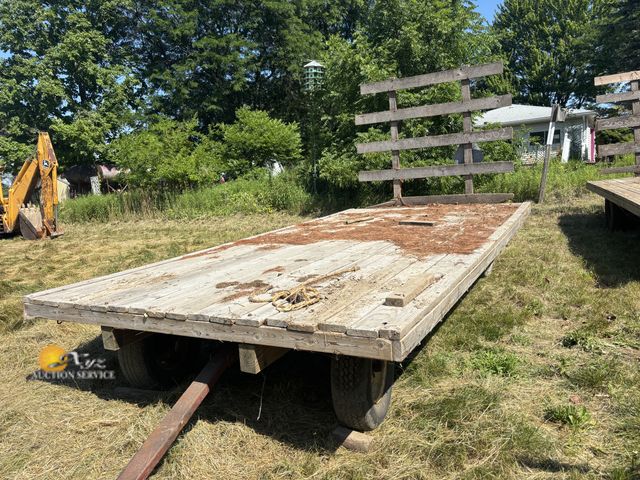 Lot 83-2002 - 16ft Hay Wagon on New Holland Running Gear