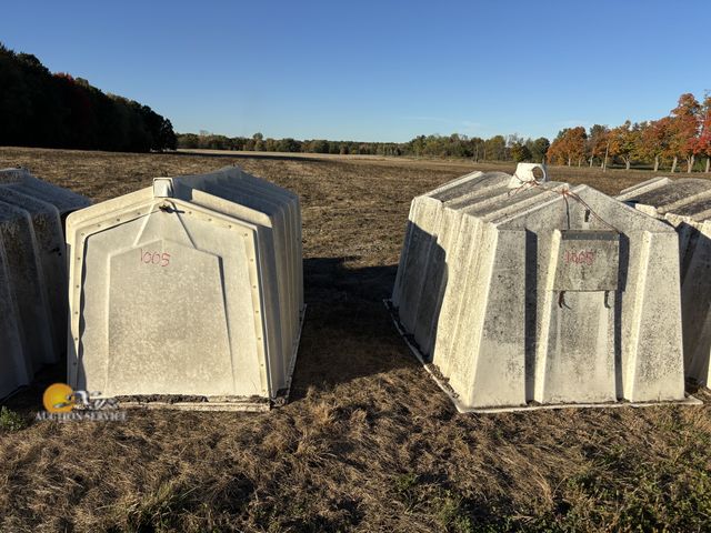 Lot 83-1005 - Two Calf Hutches