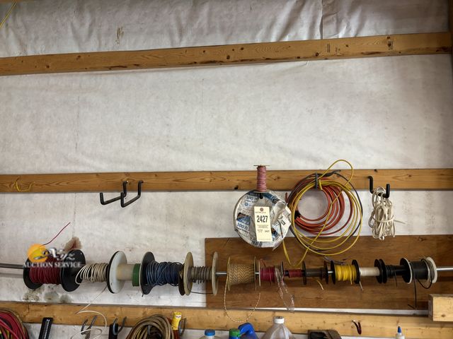 Lot 83-2427 - Contents of Wall Miscellanoeus Spools of Wire
