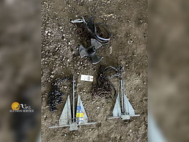 Lot 83-220 - Three Boat Anchors