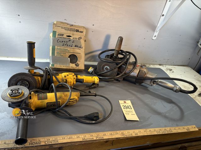 Lot 83-2943 - Three Angle Grinders and Spare Disks