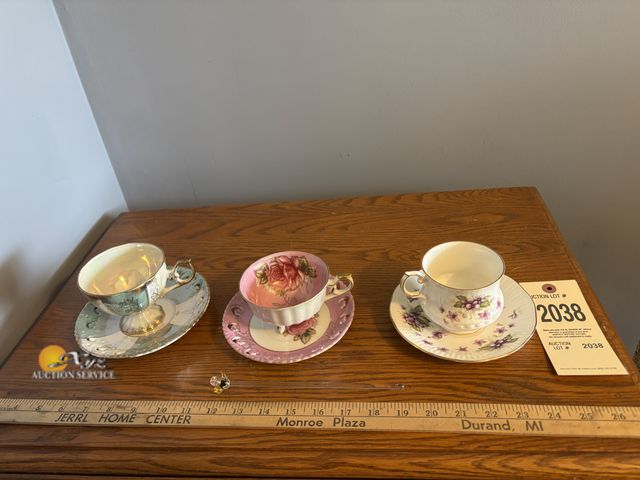 Lot 83-2038 - Tea Cup and Saucer Set of Three