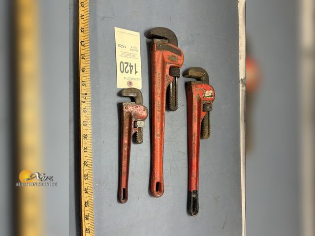 Lot 83-1420 - Three Pipe Wrenches