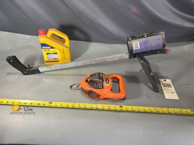 Lot 83-0205 - Marking Chalk, Chalk Line Reel, and Promarker Wand