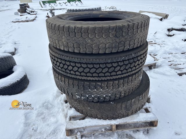 Lot 83-1013 - Four 11R24.5 Tires