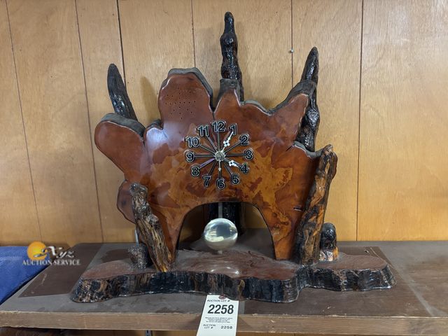 Lot 83-2258 - Handmade Rustic Clock