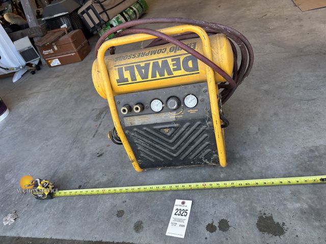 Lot 83-2325 - DEWALT A15698 Portable Air Compressor
