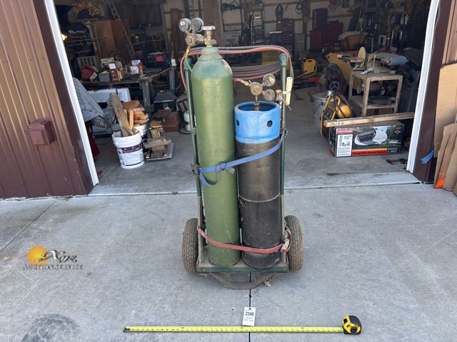 Lot 83-2346 - Torch Set with Cart