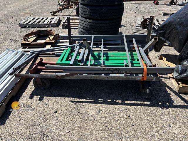 Lot 83-1035 - Shop Cart with Miscellaneous Steel