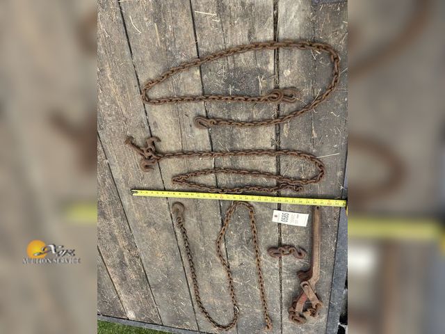Lot 83-0585 - Chain Binder with Chains and Hooks