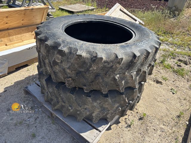 Lot 83-3007 - Two 14.9-28 Firestone Tires, no holes, holds air