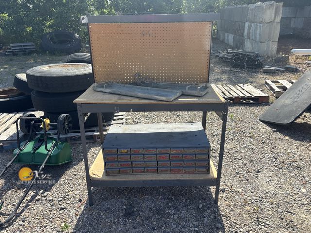 Lot 83-1019 - Work Bench with Organizer Bin