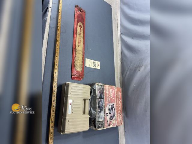 Lot 83-2700 - Coleman Air Compressor and Homelite Bar