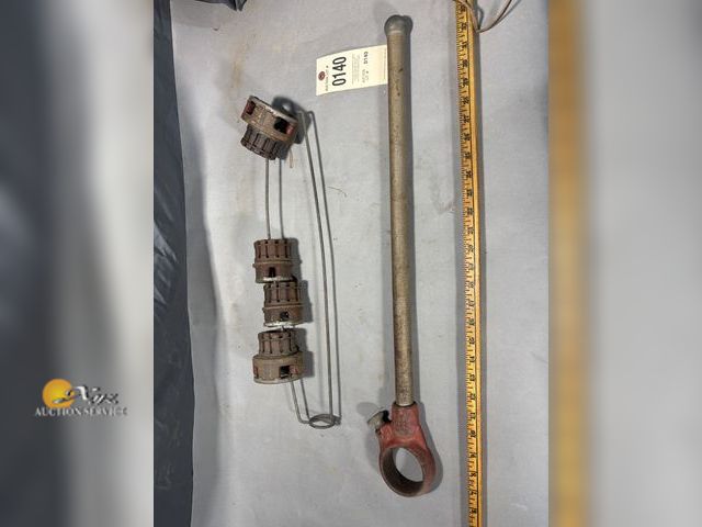 Lot 83-0140 - Ridgid Pipe Threader with Heads