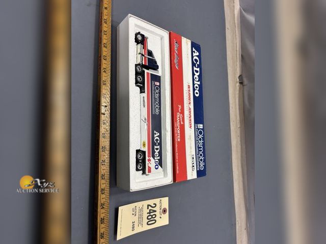 Lot 83-2480 - ERTL Diecast Tractor -Trailer Warren Johnson AC-Delco Pro-Stock Transporter