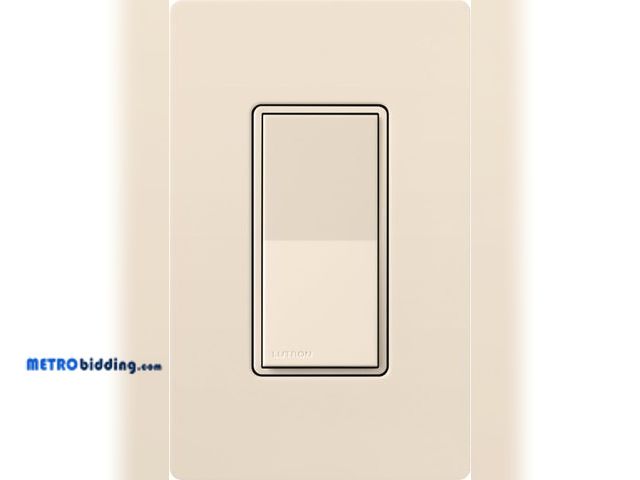 Lot 88-505190 - Lutron Sunnata On/Off Accessory Switch, only for use with Sunnata LED+ Dimmers, ST-AS-LA, Light Almo...