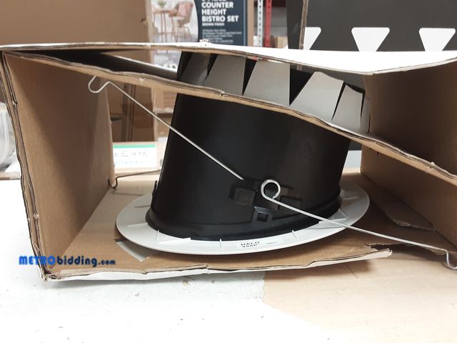 Lot 88-491692 - HALO 6 in. Black Recessed Lighting Sloped Ceiling White Trim with Baffle