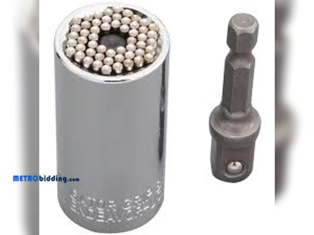 Lot 88-493972 - Gator Grip Universal Metric 3/8 in Drive 6-pt Socket Set wrench tools ETC-120A