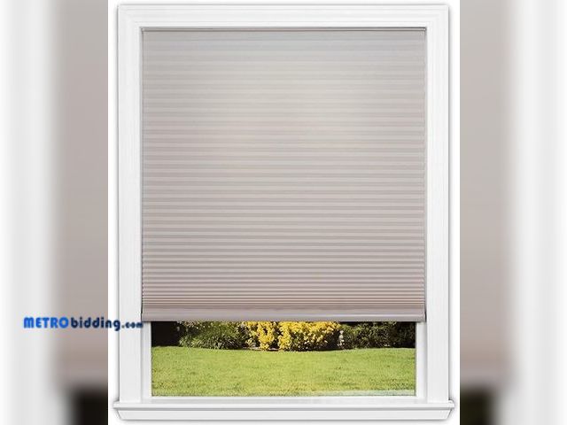 Lot 88-498455 - Redi Shade No Tools Easy Lift Trim-at-Home Cordless Cellular Light Filtering Fabric Shade Natural, 3...