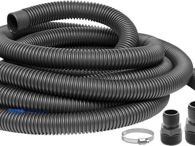Lot 88-491298 - Superior Pump 99624 Universal Discharge Hose Kit, 24-Feet, with 1-1/4-Inch and 1-1/2-Inch