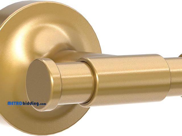 Lot 88-495413 - Franklin Brass Voisin (1-Pack) Towel Hooks Satin Gold Wall Mounted for Robes &amp; Towels 2-Prong Ho...