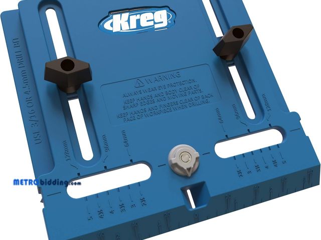 Lot 88-480120 - Kreg Cabinet Hardware Jig - Portable Straight Hole Drilling - Precision Drilling Without a Press - M...