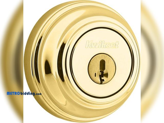 Lot 88-493922 - Kwikset 985 Double Cylinder Deadbolt featuring SmartKey in Polished Brass