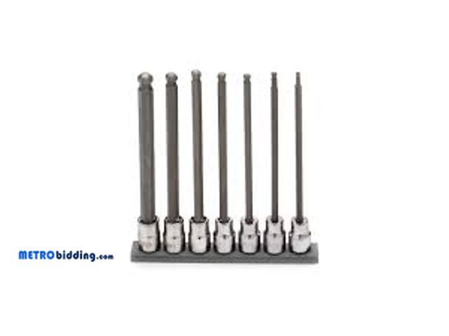 Lot 88-492073 - Husky Long Ball End Bit Socket Set Metric (7-Piece)