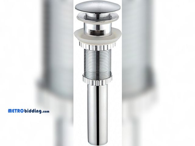 Lot 88-498035 - KRAUS Pop-Up Drain with Overflow in Chrome, PU-11CH