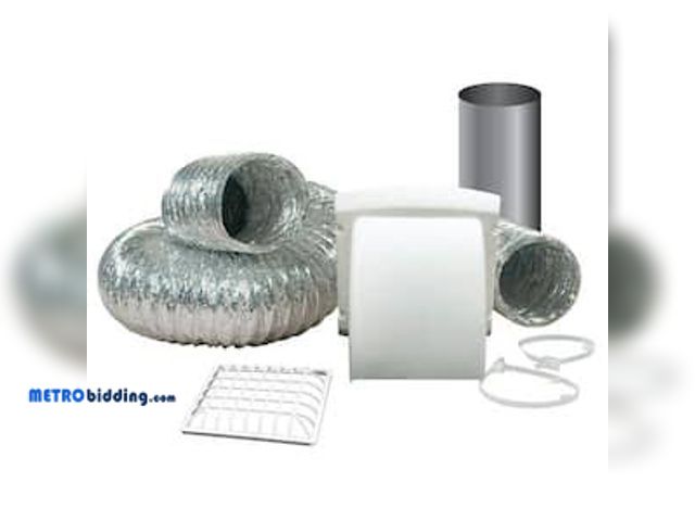 Lot 88-482487 - Everbilt 4 in. x 8 ft. Flexible Aluminum Dryer Vent Duct
