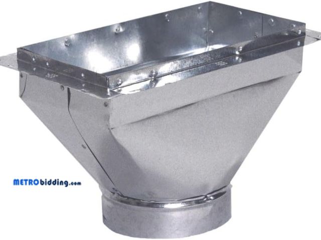 Lot 88-495757 - Master Flow 12 in. x 6 in. to 6 in. Universal Register Box with Flange