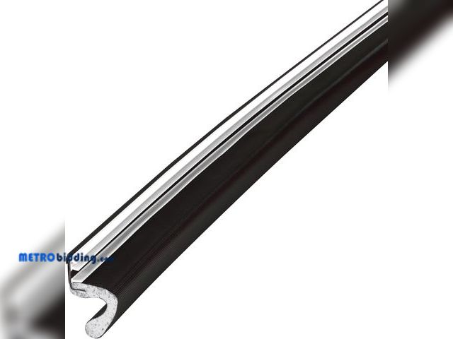 Lot 88-498915 - M-D Building Products 11827 81 in. Black Vinyl-Coated Foam Top and Sides Door Seal for Doors with Ke...