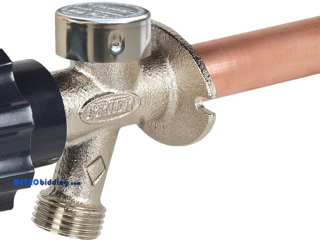 Lot 88-482539 - Prier Products 10 in. Half Turn frost Proof wall hydrant, 1/2 in. MIP x 1/2 in.