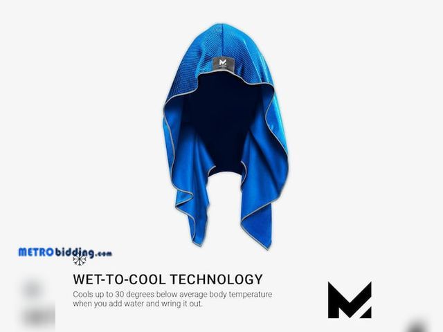 Lot 88-492519 - Mission 1-Size Fits Most Cooling Hoodie-Blue 5482