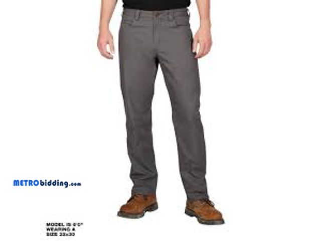 Lot 88-480408 - Milwaukee Men's 38 in. x 30 in. Gray Cotton/Polyester/Spandex Flex Work Pants with 6 Pockets