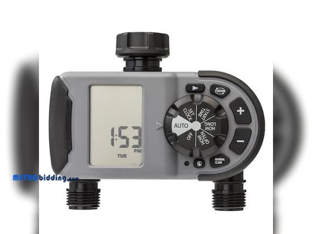 Lot 88-482343 - Orbit 1 Dial 2 Outlet Advanced Hose Faucet Timer Programmable