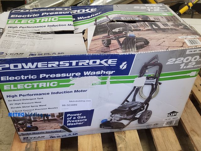 Lot 88-503489 - PowerStroke 2200 PSI Electric Pressure Washer, used