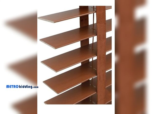 Lot 88-483159 - 2" Slats Indoor Wood Blinds, Cordless Wooden Window Shades, 22 1/2" x 48", Faux Wood, Rooming Darken...