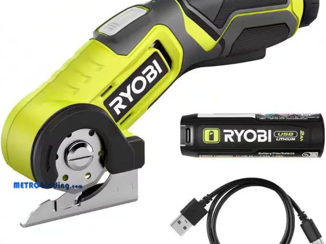Lot 88-480543 - RYOBI USB Lithium Power Cutter Kit with 2.0 Ah USB Lithium Battery and Charging Cable , missing batt...