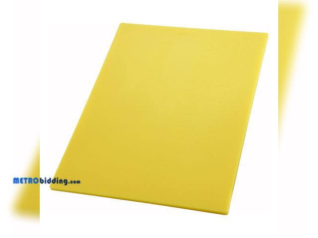 Lot 88-498265 - Winco CBYL-1218 12 X 18 Cutting Board | Yellow