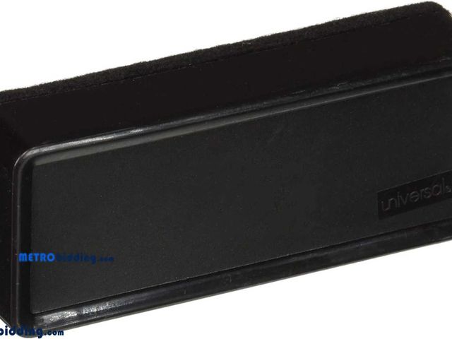 Lot 88-507631 - Lot of two Universal Dry Erase Board Eraser, Synthetic Wool Felt, 5w x 1 3/4d x 1h (UNV43663)