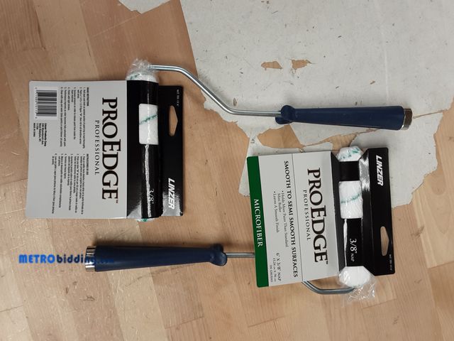 Lot 88-494123 - LOT of 2, Allgala 6" Mini 3/8" Nap Shedless Microfiber Paint Roller Cover for Door Trim Furniture Ca...