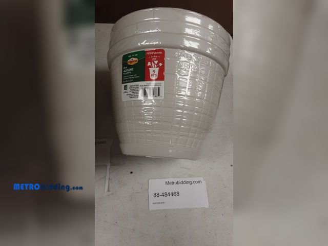 Lot 88-484468 - (3) 8 inch planter with attached saucer