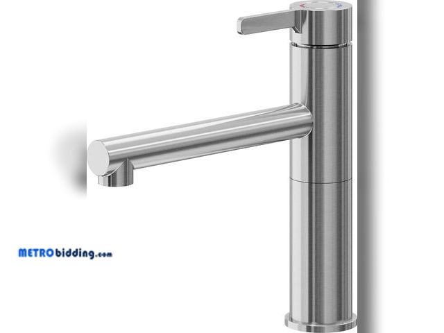 Lot 88-508343 - GoodHome Morita Stainless steel effect Kitchen Top lever Tap